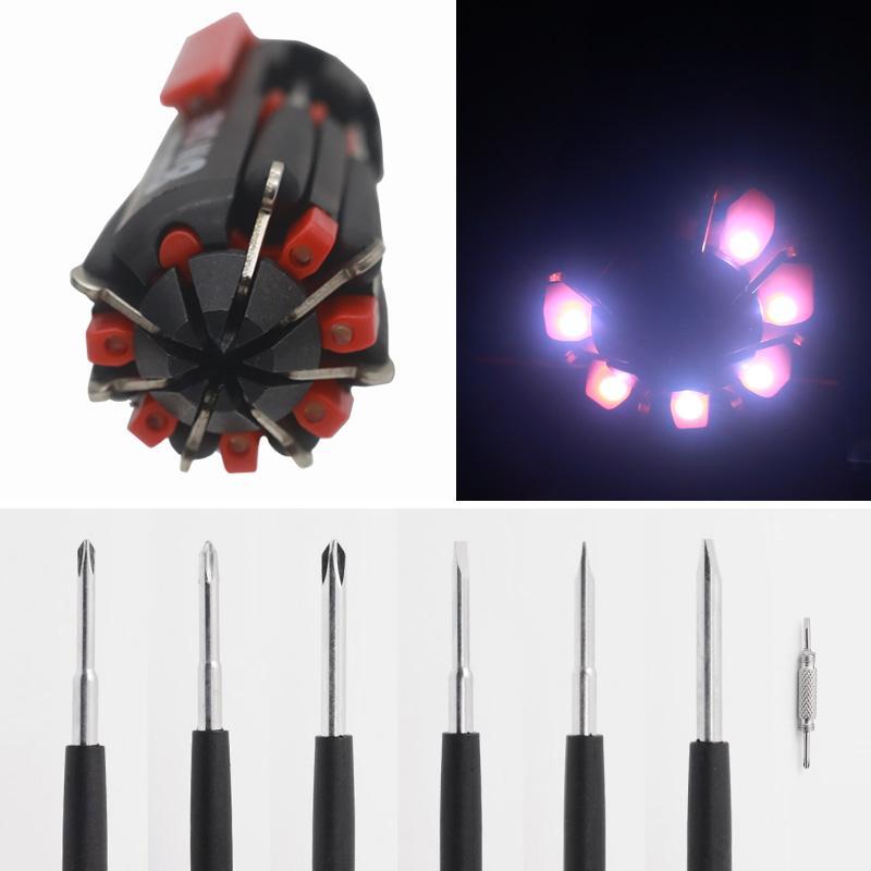 8-in-1 Multi-Tool Schroevendraaier met LED