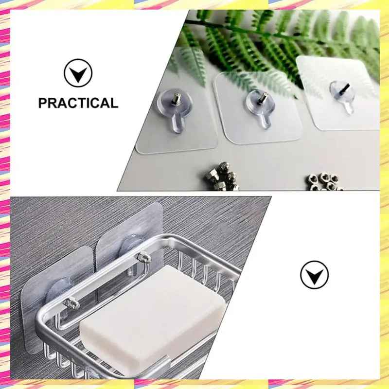 Kostenloser transparenter Haken für die Wandmontage (20 Stück)